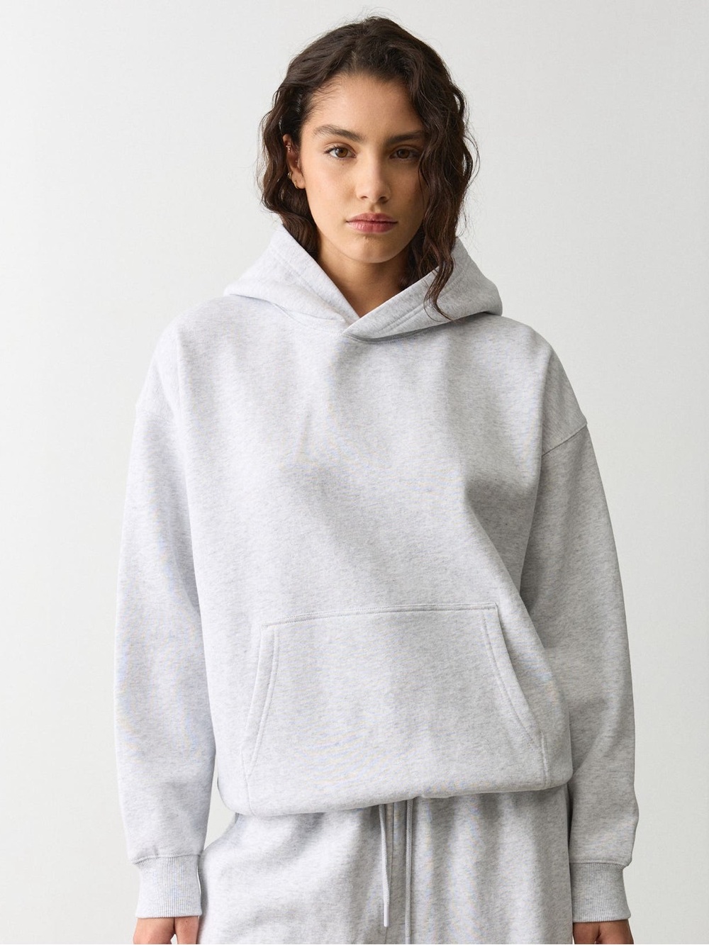 Size Small Oversized Glassons Light Gray Crewneck Hoodie